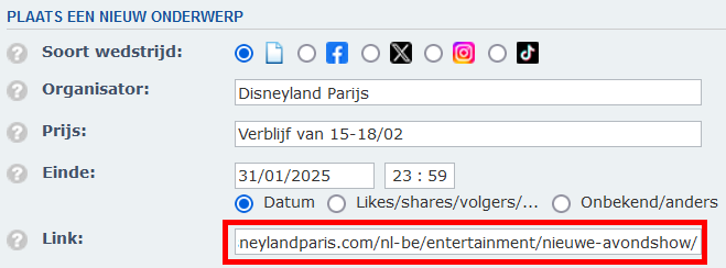 Link veld Link veld