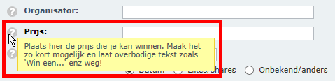 Veld info