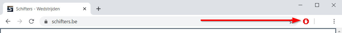 Open het Adblock menu.